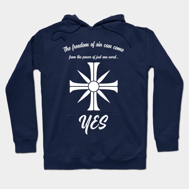 The Power of YES Hoodie by F. Crescent 1781